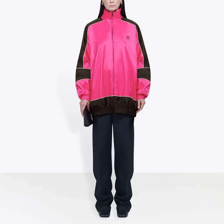 Balenciaga Jackets Coats Loose Fit Style Women's Pink-2