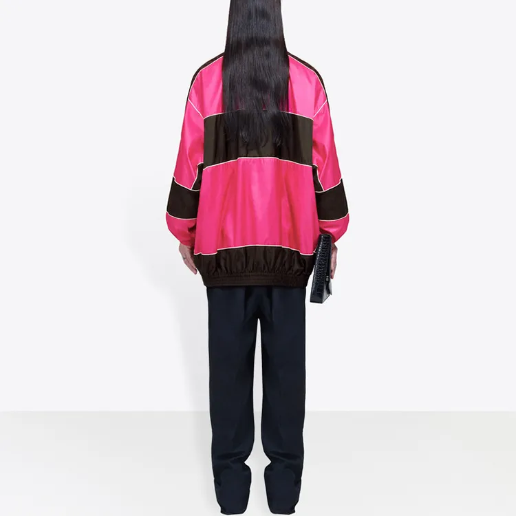 Balenciaga Jackets Coats Loose Fit Style Women's Pink-4