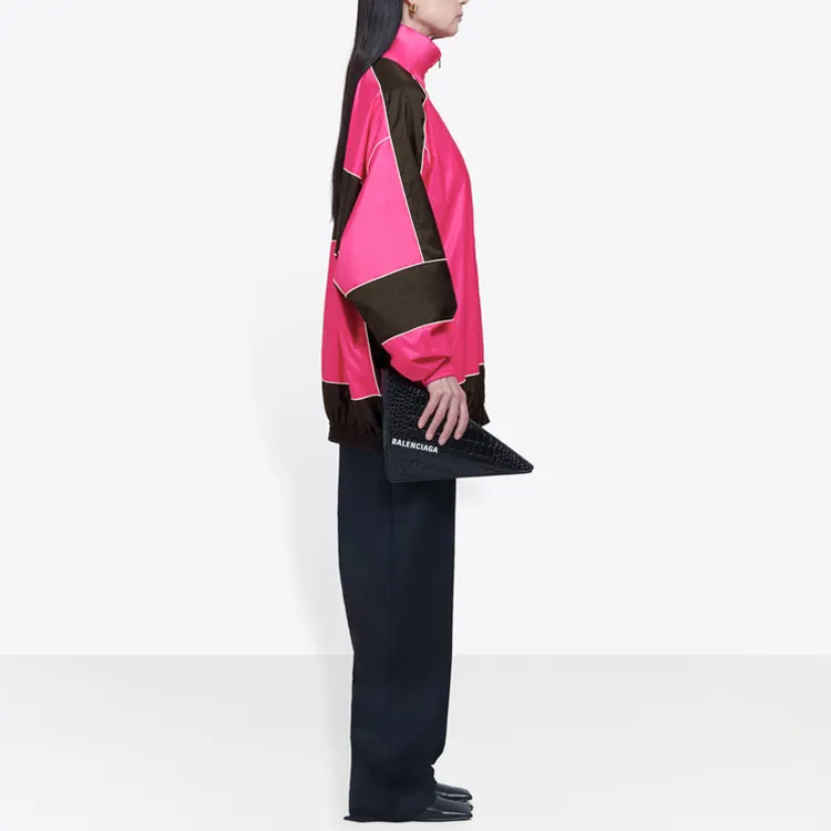 Balenciaga Jackets Coats Loose Fit Style Women's Pink-3