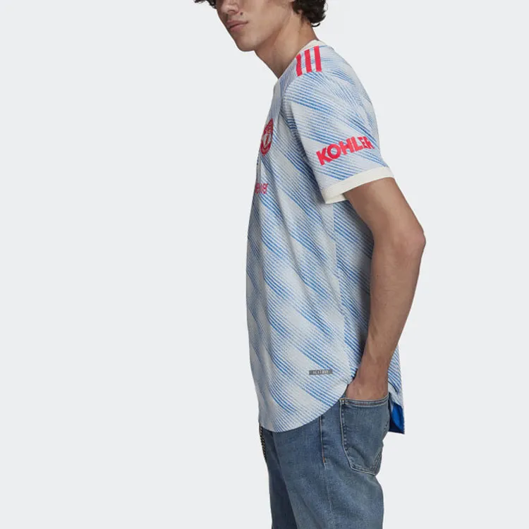 Adidas MANCHESTER UNITED THEATRE OF DREAMS Soccer Jerseys Men Blue-4