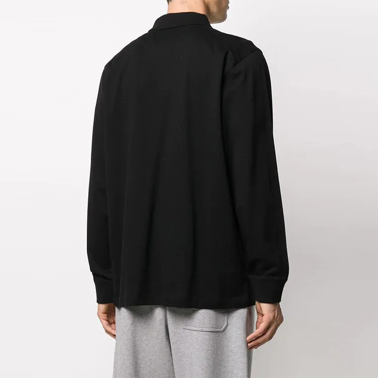 Y 3 Polo Shirts Men Black-2