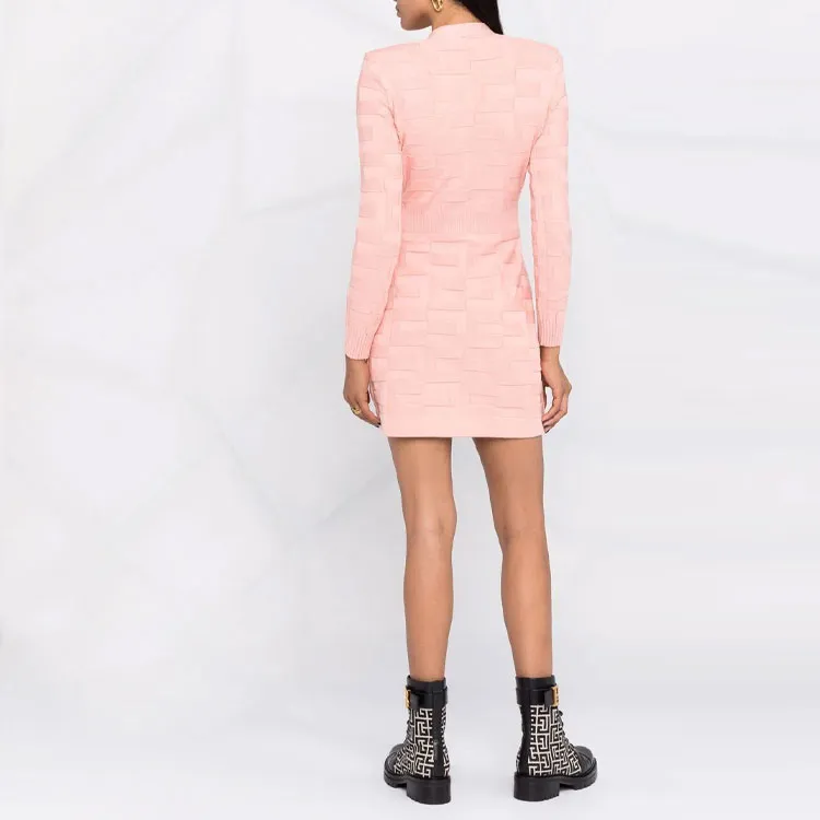 Elisabetta Franchi FW21 Dress Flesh Pink-3
