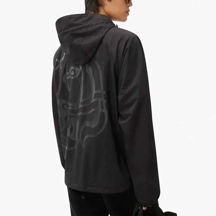 KENZO Logo Printed Hooded Jacket-5