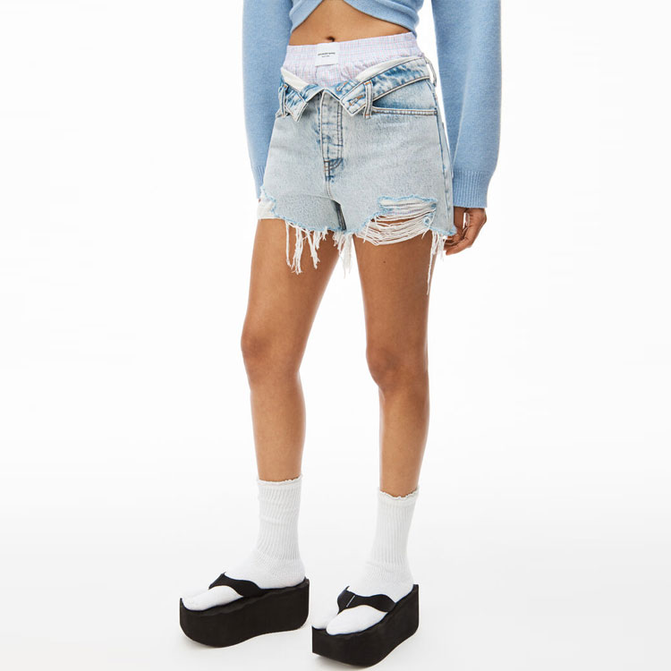 新作グッ Alexander Wang Denim Shorts Women's Blue - Cheap Rcj Jordan トップス