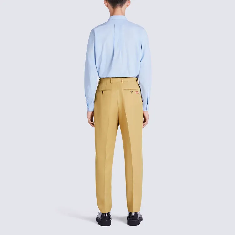 KENZO Casual Pants Men Khaki-3