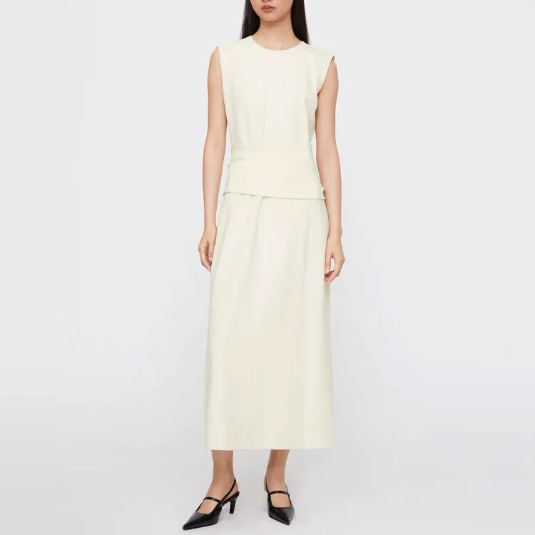 TOTEME Sleeveless Dresses Women's Beige-1
