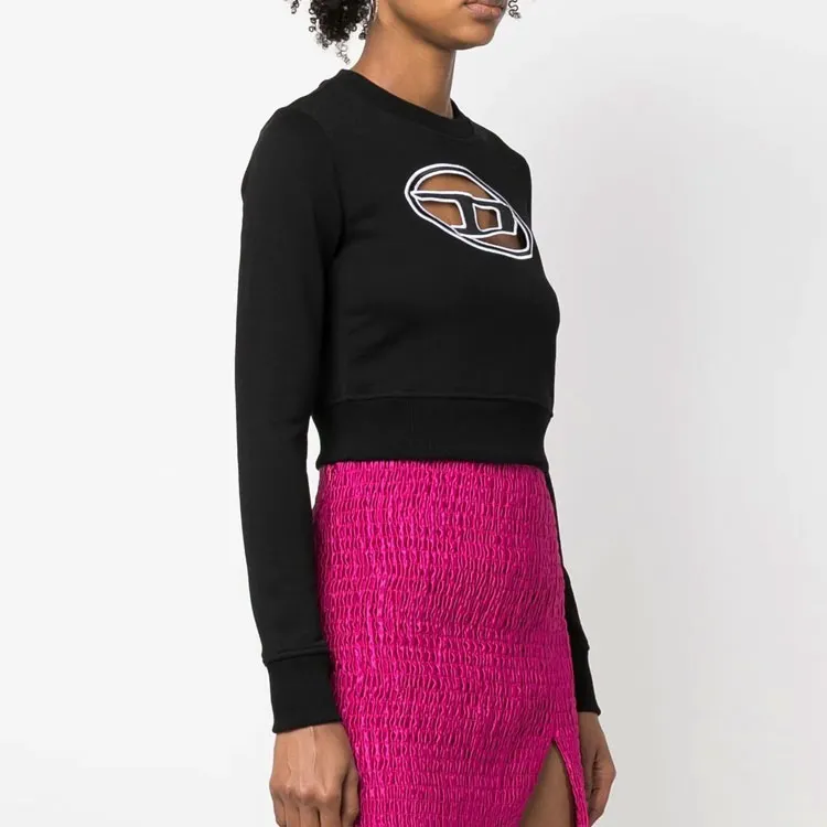 DIESEL Crop Tops Women's Black-4