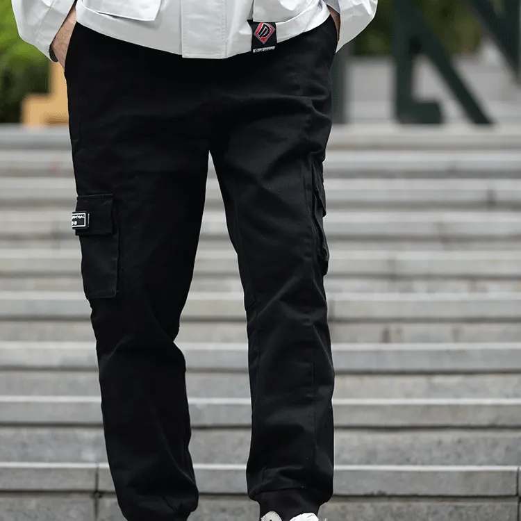 SUPERMOON Casual Pants Men's Black-2