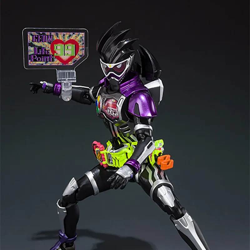 BANDAI Kamen Rider Ex Aid Bandai, Kamen Rider SHF Genm Action Player Lv.0 Action Figure Scale Figures 14.5cm-2