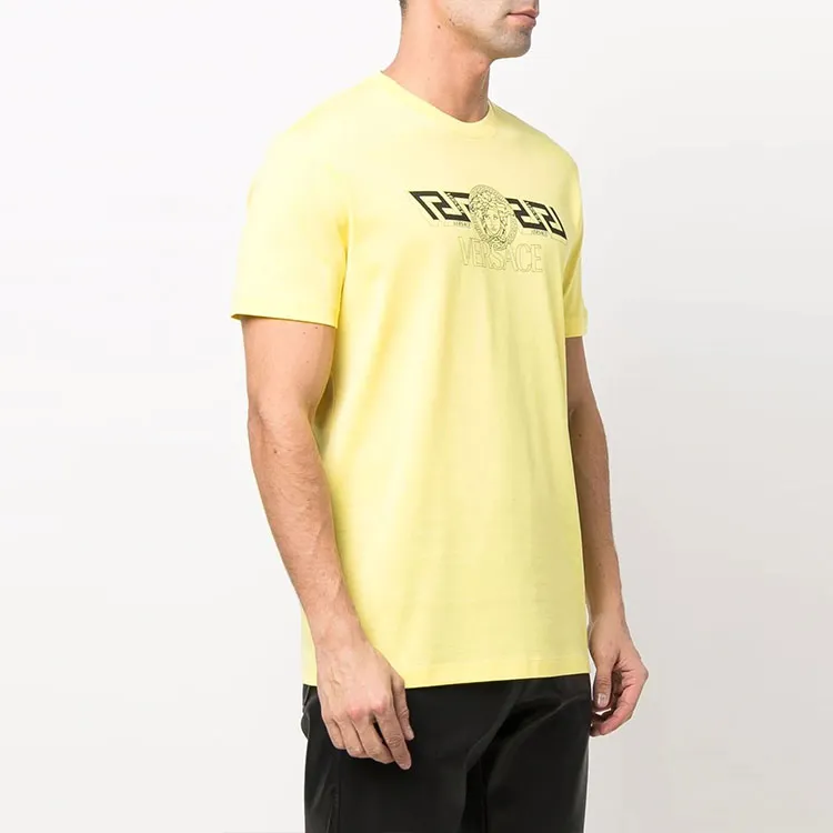 VERSACE T Shirts Men Yellow-3