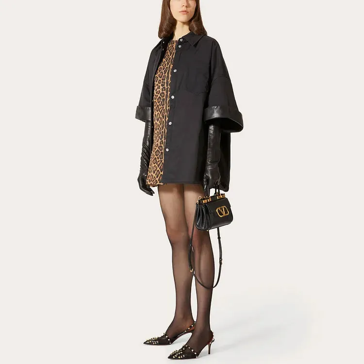 Valentino Short-Sleeved Dresses Women's Brown-3