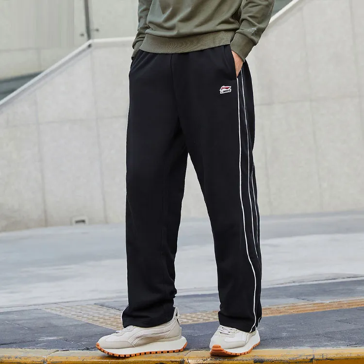 LiNing Knitted Sports Pants Men's Black-3
