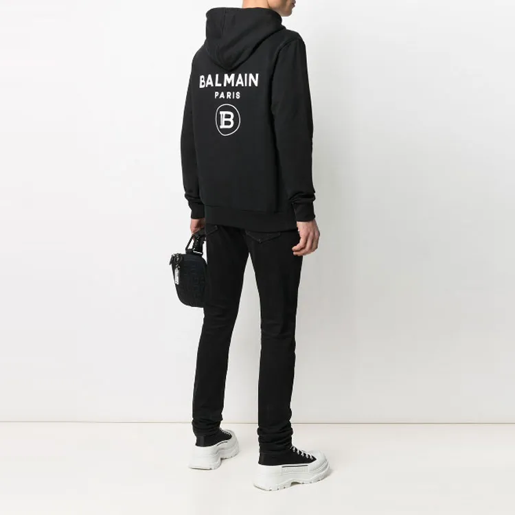BALMAIN Sweatshirts Men Black-3