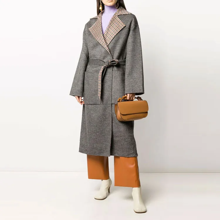 NANUSHKA Reversible Check Coat-1