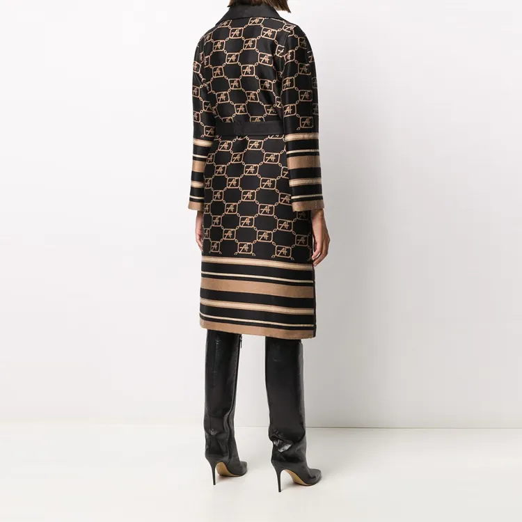 ALBERTA FERRETTI Coats Women's Black-6