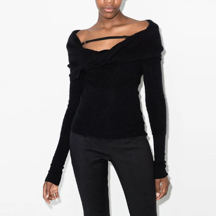 Jacquemus La Maille Ascua Top 'Black'-3