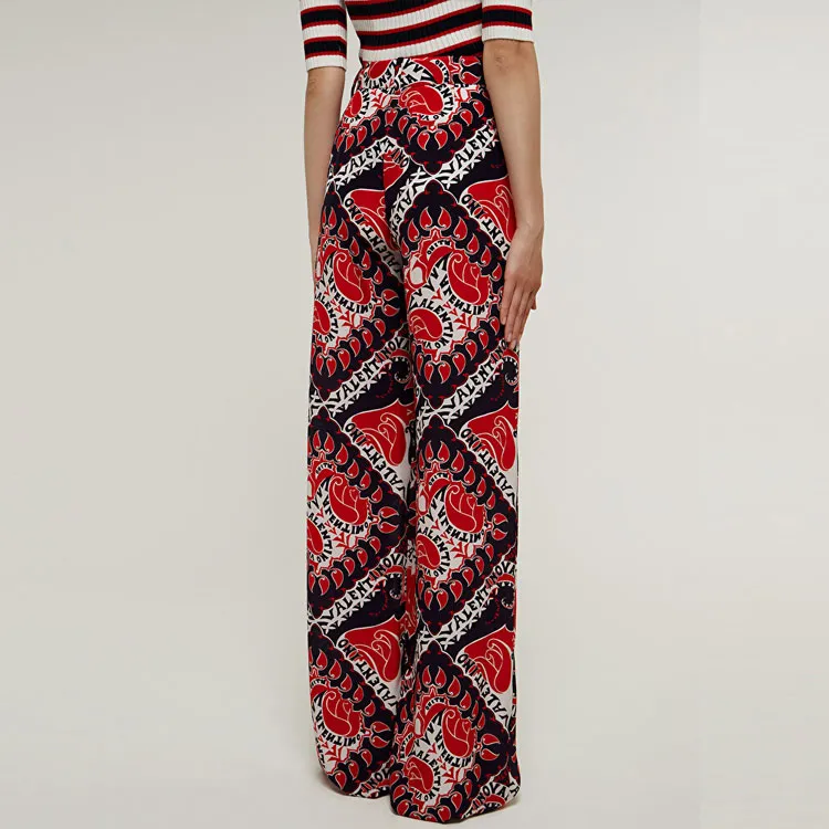 Valentino Knitted Sweatpants Women's Red-2