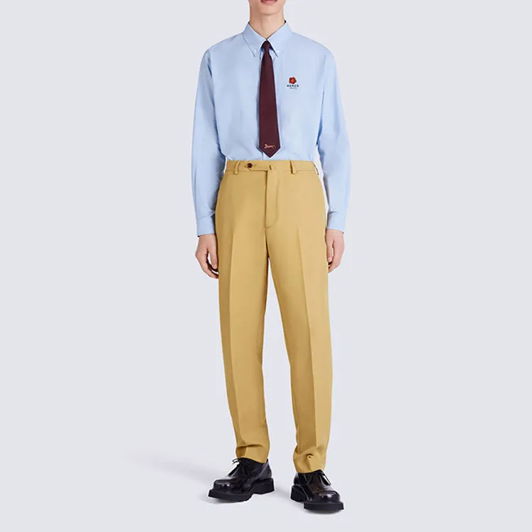 KENZO Casual Pants Men Khaki-2