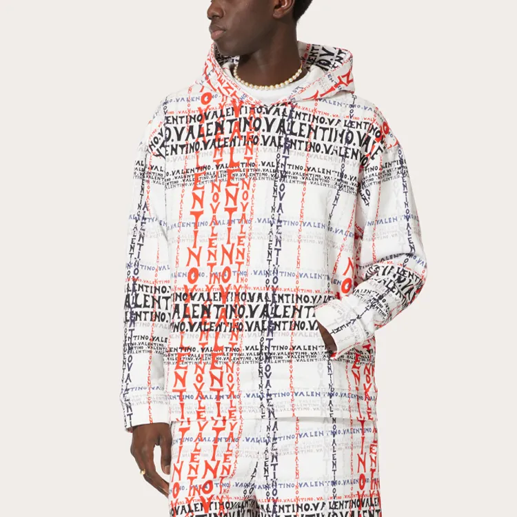 Valentino All Over Printed Long Sleeved Hoodie-2