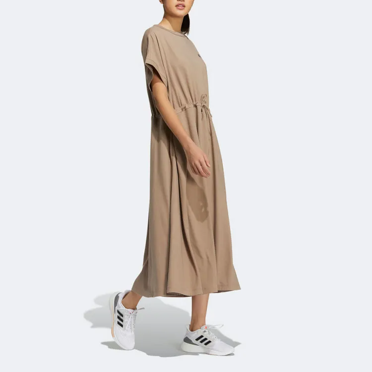 Adidas Short Sleeved Dresses Women's Brown-1