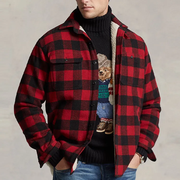 Polo Ralph Lauren Jackets Men Black Red-2