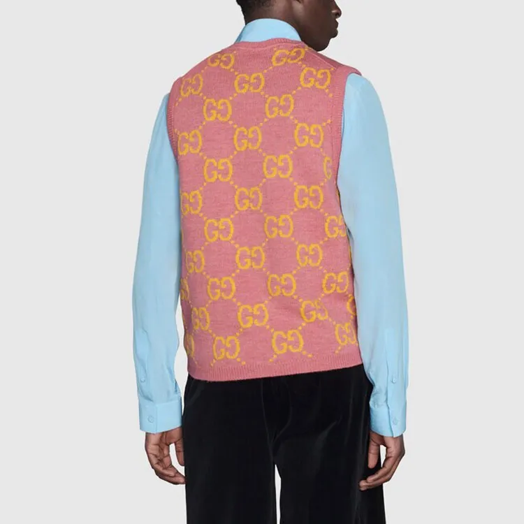 GUCCI Gg Knitted Wool Vest-3
