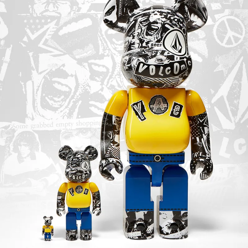 BE＠RBRICK VOLCOM 30TH ANNIVERSARY 100% & 400%-1