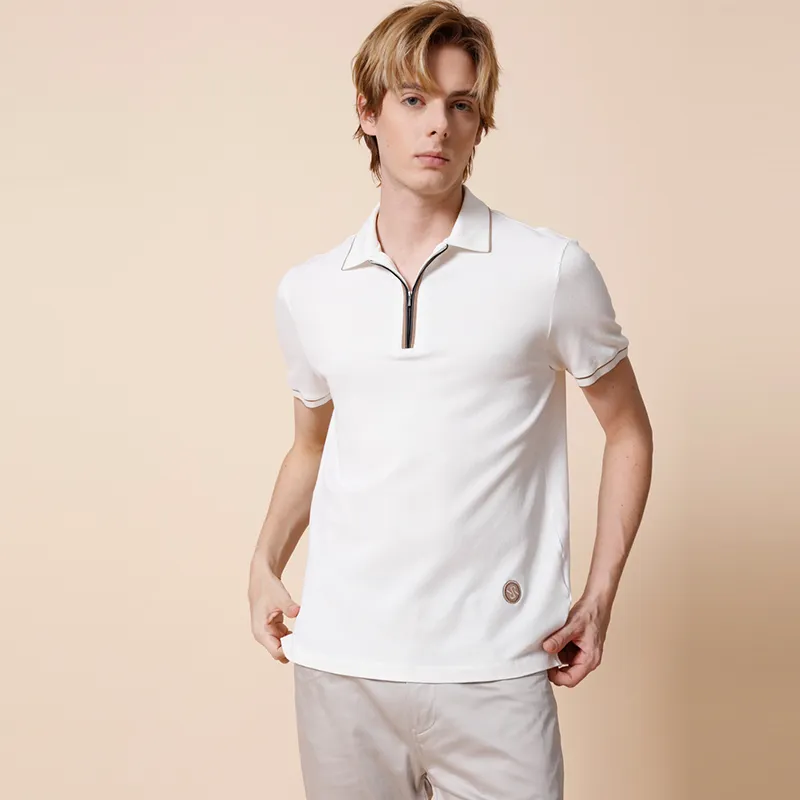 RARE Polo Shirts Men White-4
