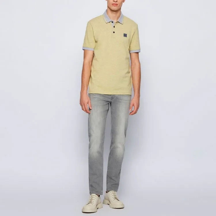 HUGO BOSS Polo Shirts Men Yellow-2