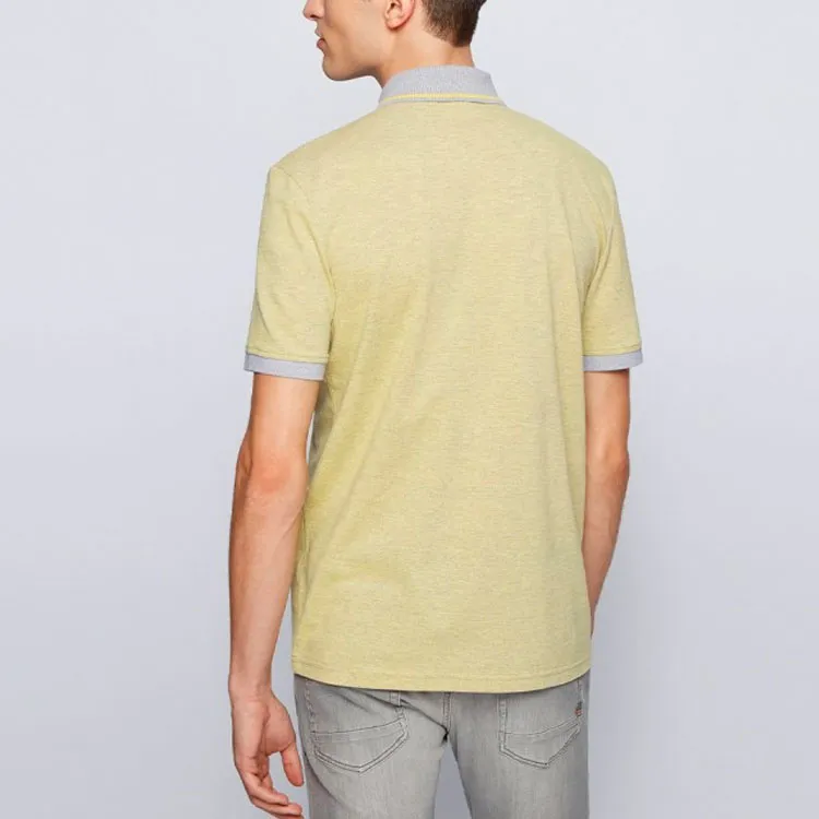 HUGO BOSS Polo Shirts Men Yellow-4