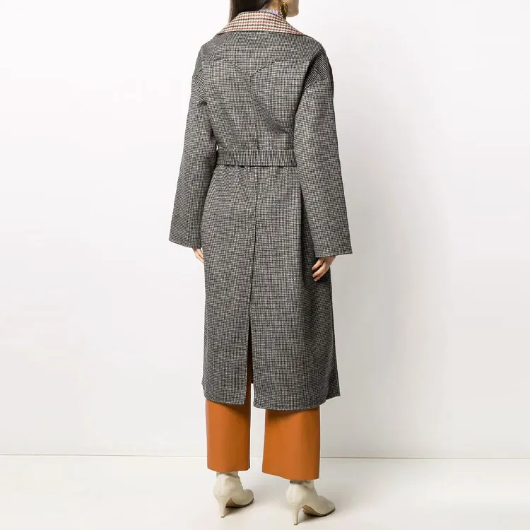 NANUSHKA Reversible Check Coat-3