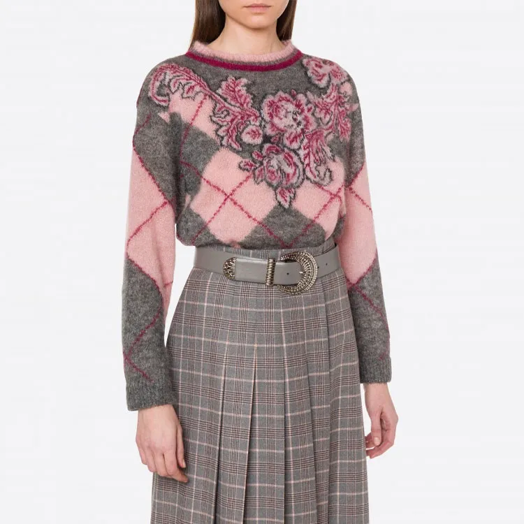 ALBERTA FERRETTI FW21 Loose Fit Sweater Women's Purple-1