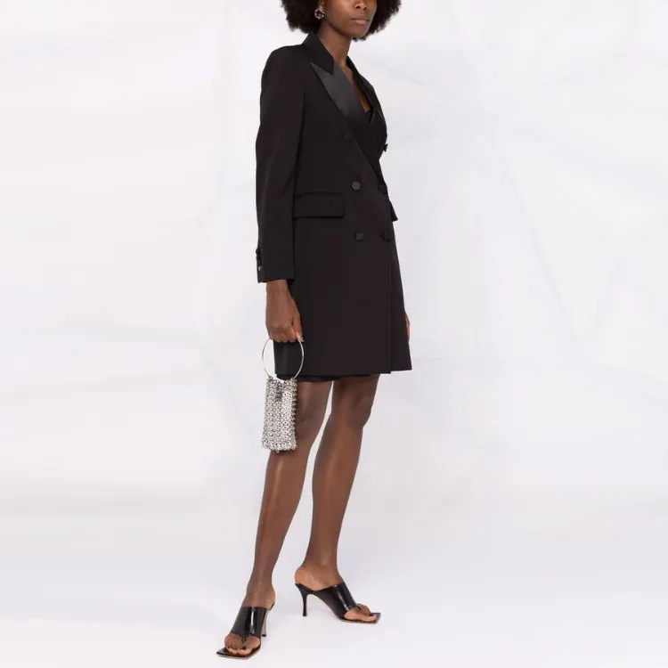 MaxMara Petali Single-Breasted Blazer Dress-2