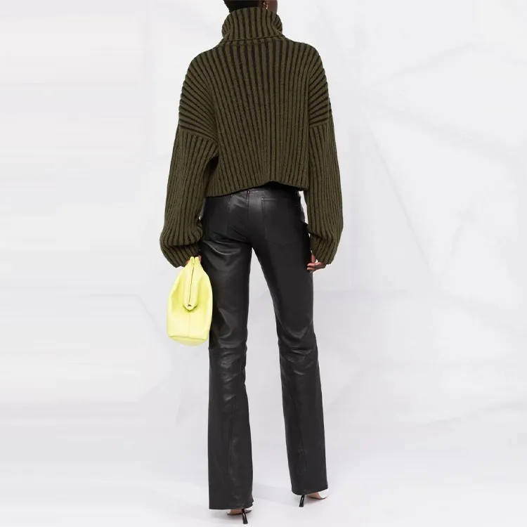 BALMAIN FW21 Loose Fit Sweater Women's Green-2
