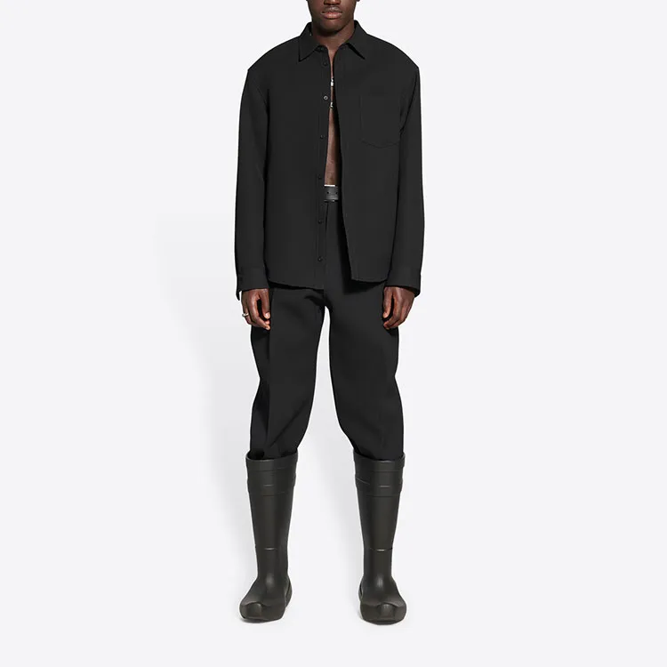 Balenciaga Wool Gabardine Shirt Jacket-3