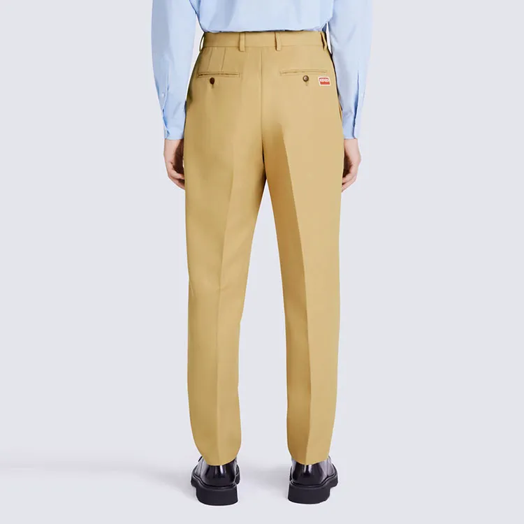 KENZO Casual Pants Men Khaki-5
