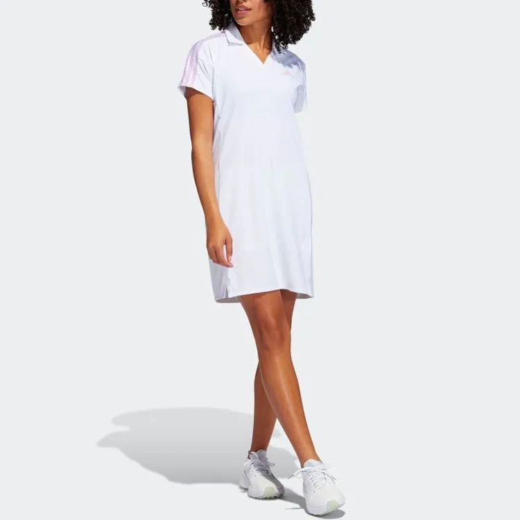 Adidas Short-Sleeved Dresses Women's White-5