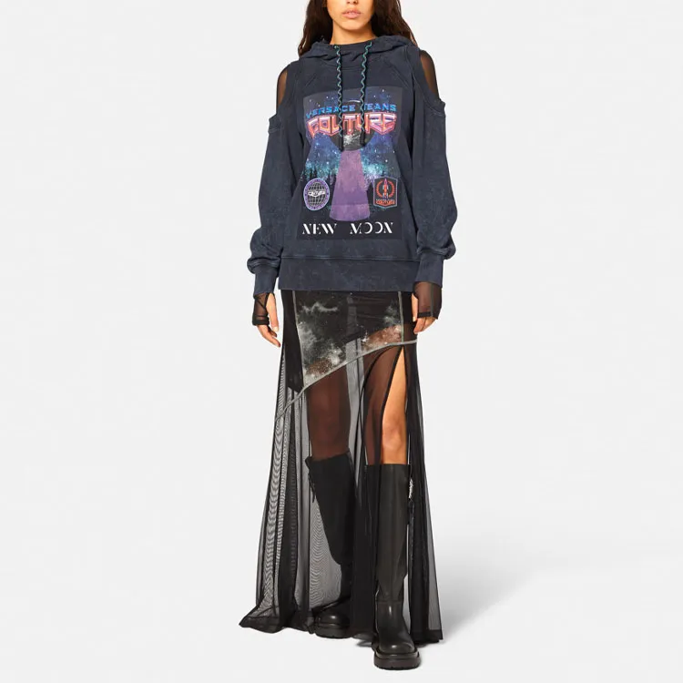 VERSACE JEANS COUTURE Cut out Sleeve Hoodie-1