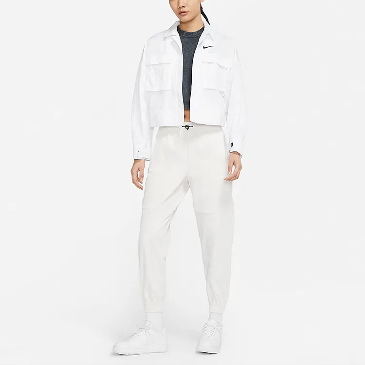 Nike Sportswear Essentials Series Jackets Women's White-2