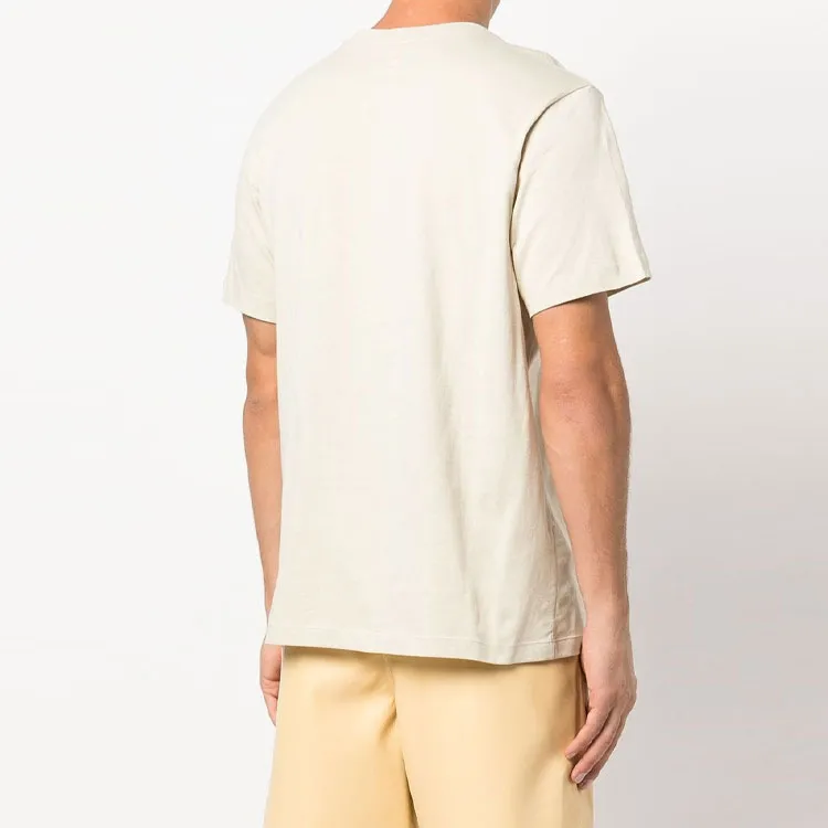 Nike T Shirts Men Beige-3