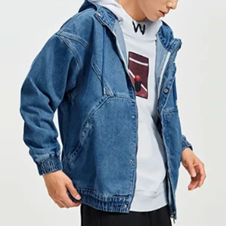 LiNing Denim Jacket Men's Denim Blue-3