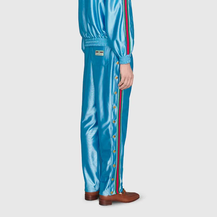 GUCCI Shiny Jersey Jogging Pant With Web-2