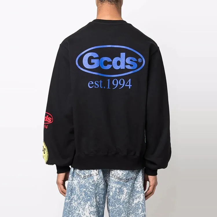 GCDS Sweatshirts Men Black-3