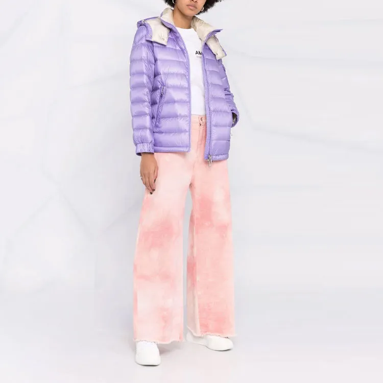 Moncler Dalles Series Down Jackets Women's Purple-1