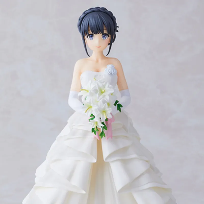 Aniple Shoko Makinohara Rascal Does Not Dream Of Youth Wedding Dress Ver. Scale Figures 22cm-3