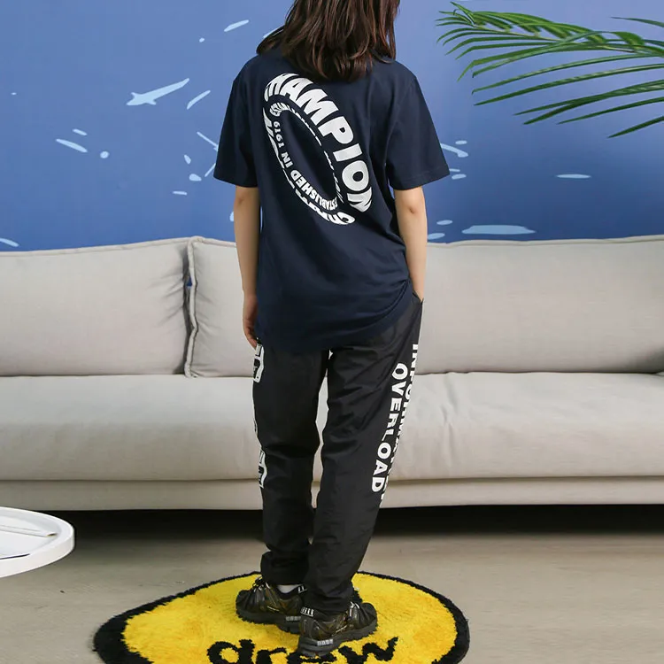 Champion Straight T-Shirt Unisex Dark Blue-4
