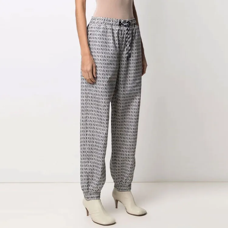 FENDI FW21 Knitted Sports Pants Women's Black-3