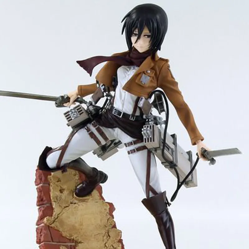 FURYU Attack On Titan Mikasa Ackerman With Base 19cm Bonus Gifts-1