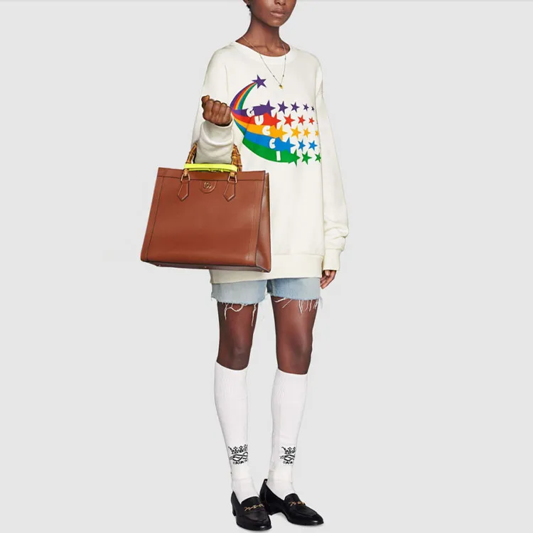 GUCCI Shooting Star Print Sweatshirt White-4