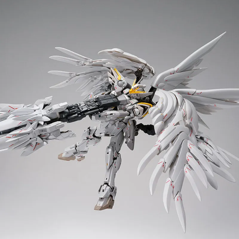 BANDAI FIX GFFMC Mobile Suit Gundam Wing Zero, White Snow Princess 18cm Hobby Model-4